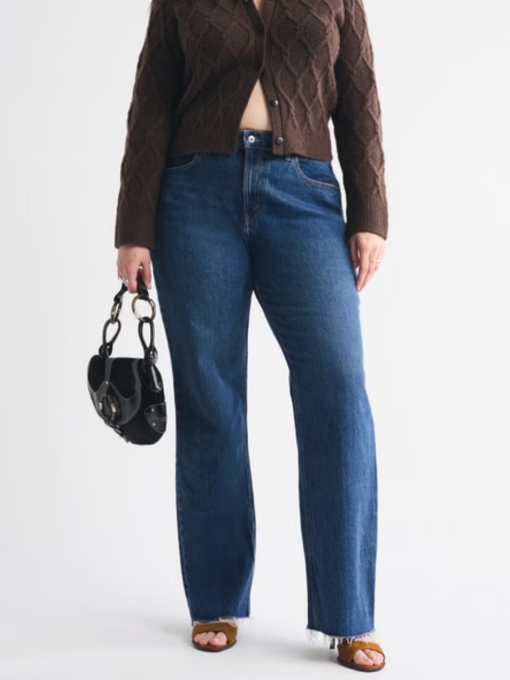 Abercrombie & Fitch Women's The 90s Relaxed High-Rise Jeans Curve Love 8S